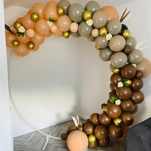 102pcs Brown Tan Coffee Balloon Garland Kit for Neutral Rustic Baby Shower, Jungle Safari Theme Balloon Arch Decoration - Lasercutwraps Shop