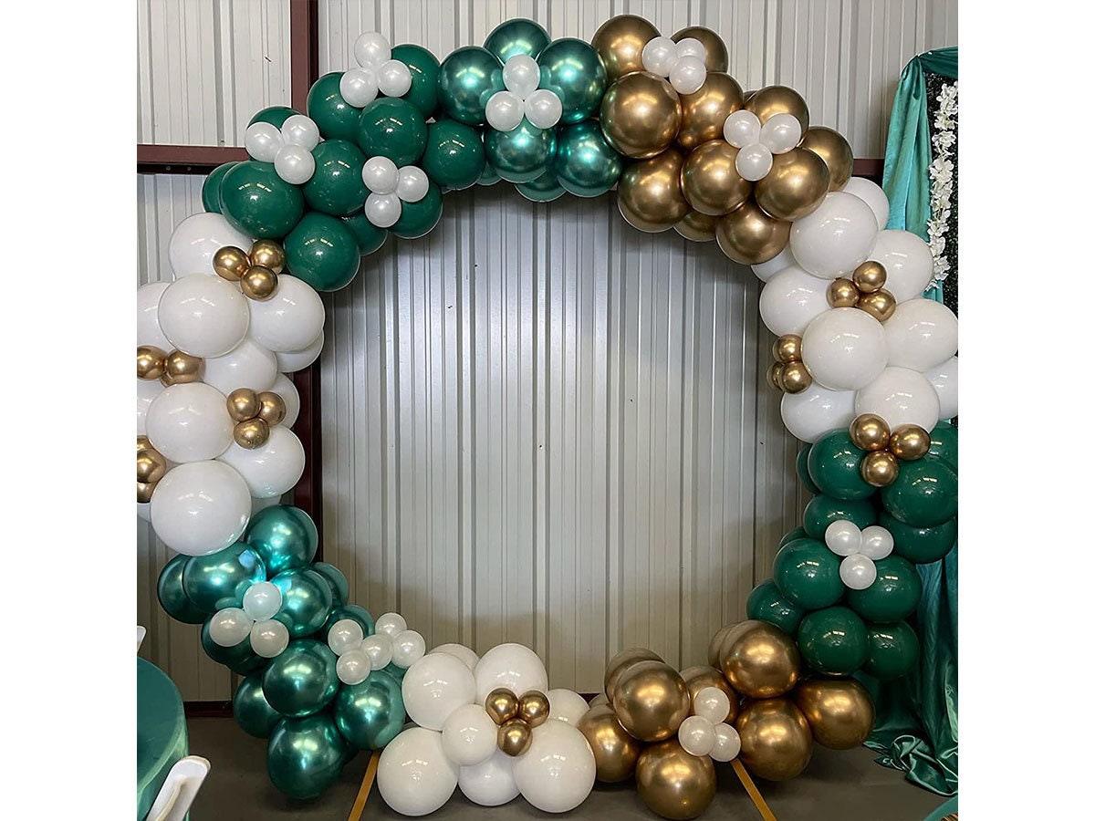 Green White Balloon Garland Arch Kit with Artificial Palm Leaves for Wedding Baby Shower Kids Birthday Tropical Theme Party Decorations - Lasercutwraps Shop