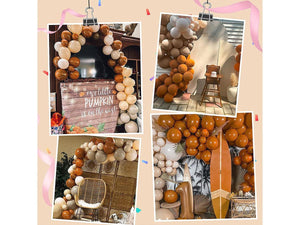 DIY 134Pcs Double-Stuffed Balloon Garland Arch Kit Balloon Decorating Strip Kit for Garland Double Layer Matte Orange Cream Peach Apricot - Lasercutwraps Shop