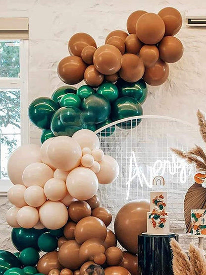 Woodland Safari Balloon Garland Arch Kit, Wild One Birthday Party Balloon Arch Birthday Boy Decor, Gender Reveal Baby Shower Decor - Lasercutwraps Shop