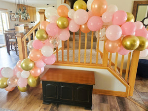 119pcs Rose Gold Balloon Garland Arch Kit, Birthday Party Balloon Arch Decoration, Bridal Shower Decor, Baby Shower Ballloon Arch - Lasercutwraps Shop