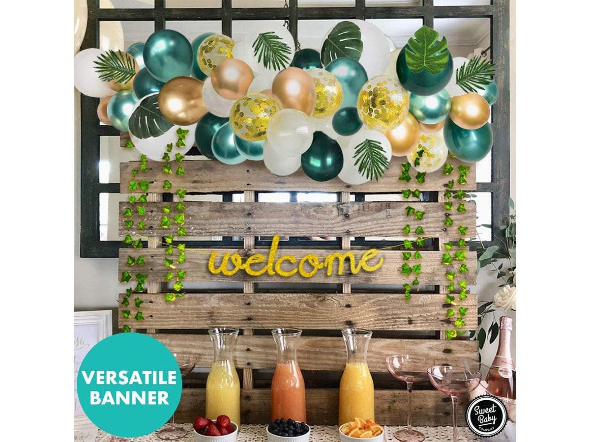 Jungle Safari Baby Shower Decorations Green Balloon Garland Arch