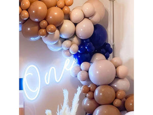Blue Brown Balloon Arch Garland Kit Blush Nude Navy Blue Double Stuffed Latex Balloon For Baby Shower Birthday Wedding Anniversary - Lasercutwraps Shop