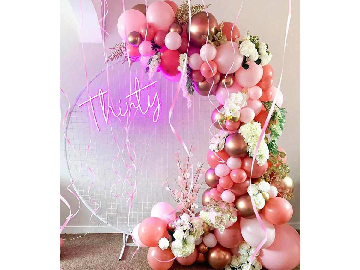 High Quality Pastel Balloon Garland, Pink Balloon Arch, Alice in