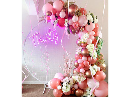 Dusty Rose Balloon Garland Kit Retro Pink Gold Chrome Balloon Arch 150pcs Latex Pastel Pink Party Balloons for Baby Shower Birthday Bridal - Lasercutwraps Shop