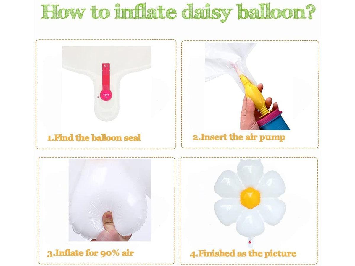 159Pcs Daisy Balloon Garland Arch Kit White Groovy Daisy Flower Macaron Pastel Balloons Garland for Baby Shower Daisy Theme Wedding Birthday - Lasercutwraps Shop