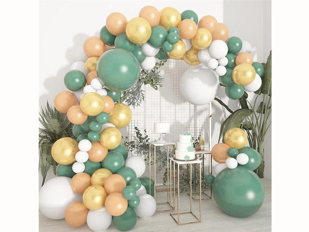 Green Balloon Garland Arch Kit 150 Pcs, Blush Sage Green Gold White Balloons Baby Shower Balloons Birthday Party Decorations Bridal Shower - Lasercutwraps Shop