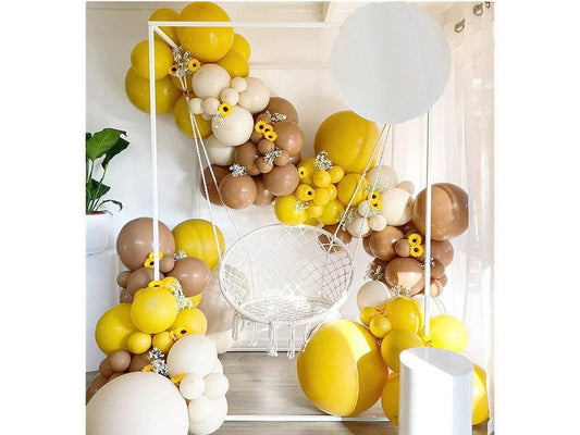 Double Stuffed Balloons sunflower garland Arch Kit For Gender Reveal Party Birthday Party Baby Shower Bridal Shower Girls' Party - Lasercutwraps Shop