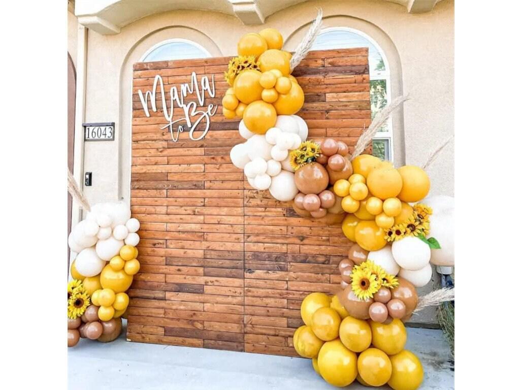 Balloon arch Garland Kit Lemon Yellow Double Stuffed Latex Balloons For Baby Shower Sunflower Theme Wedding Bee Birthday Party Decorations - Lasercutwraps Shop
