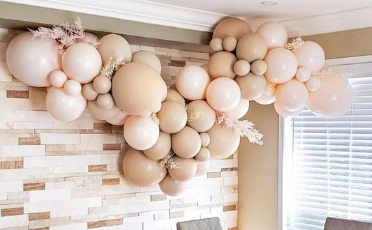 Nude Chrome Champagne Balloon Arch garland |Premium | Retro | Christmas| Boohoo | Adults Party | Baby Shower | Bridal Shower | Wedding. - Lasercutwraps Shop