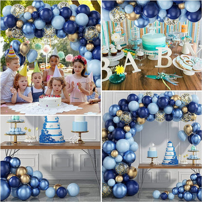 Navy Blue Balloon Garland Arch Kit, 97PCS for Birthday, Wedding, Baby Shower, Bridal Shower, Blue Theme Party - Lasercutwraps Shop