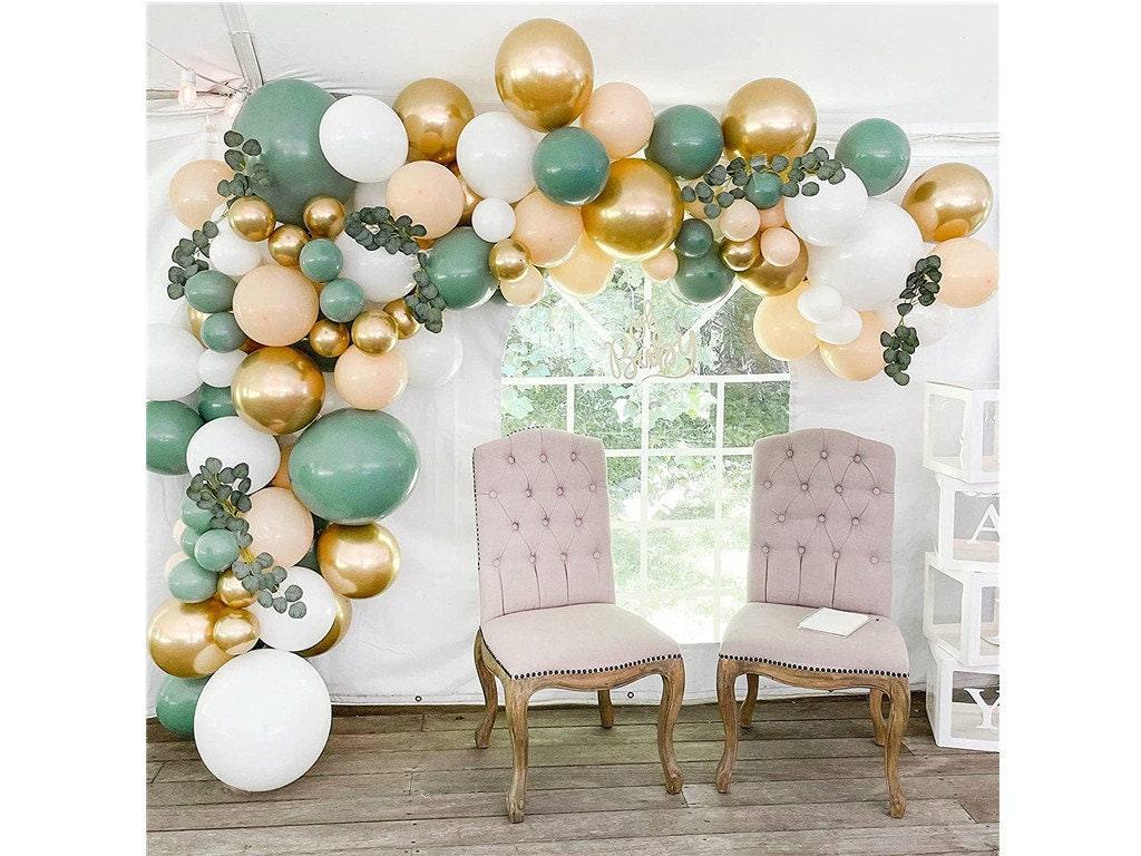 Green Balloon Garland Arch Kit 150 Pcs, Blush Sage Green Gold White Balloons Baby Shower Balloons Birthday Party Decorations Bridal Shower - Lasercutwraps Shop