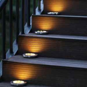 LED Solar Powered In-Ground Lights - Solar Pathway Lights ...