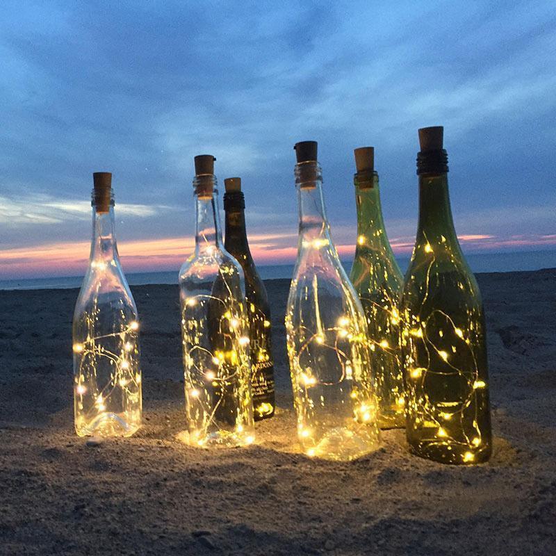 Wine Bottle String Light - Lasercutwraps Shop