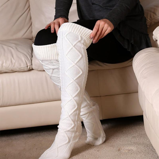 Over The Knee Knit Socks - Lasercutwraps Shop