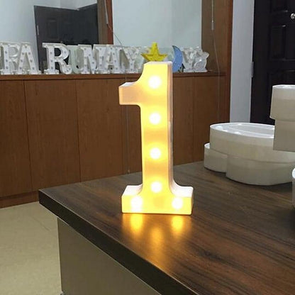 LED Letter Lights Sign 26 Letters Alphabet Light Up Letters Sign for Night Light Wedding Birthday Party Battery Powered - Lasercutwraps Shop