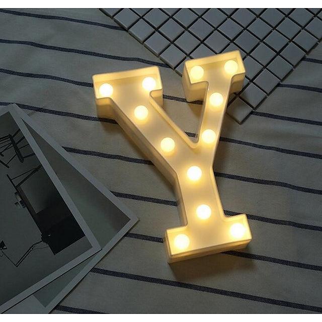 LED Letter Lights Sign 26 Letters Alphabet Light Up Letters Sign for Night Light Wedding Birthday Party Battery Powered - Lasercutwraps Shop