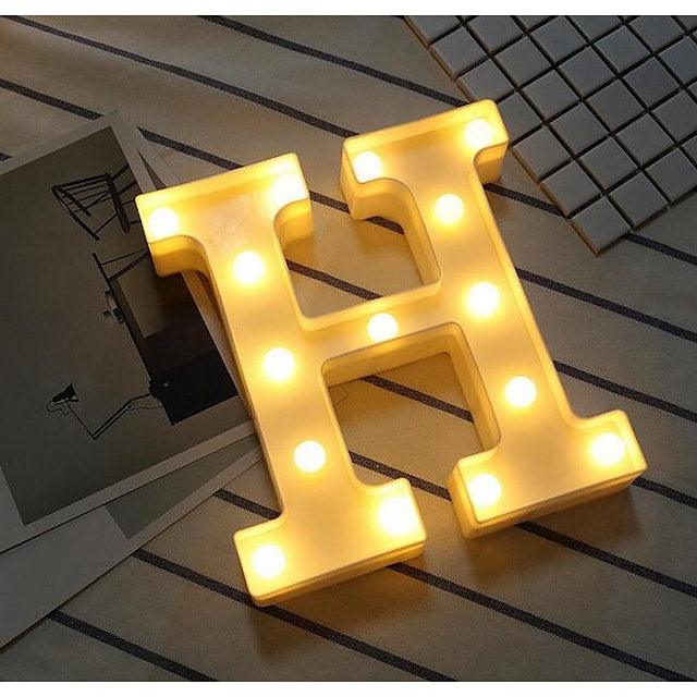 LED Letter Lights Sign 26 Letters Alphabet Light Up Letters Sign for Night Light Wedding Birthday Party Battery Powered - Lasercutwraps Shop