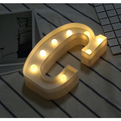 LED Letter Lights Sign 26 Letters Alphabet Light Up Letters Sign for Night Light Wedding Birthday Party Battery Powered - Lasercutwraps Shop