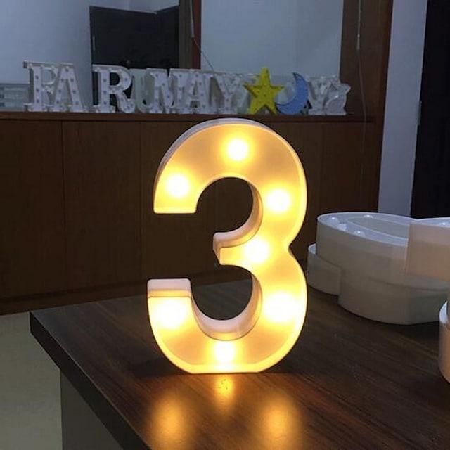 LED Letter Lights Sign 26 Letters Alphabet Light Up Letters Sign for Night Light Wedding Birthday Party Battery Powered - Lasercutwraps Shop