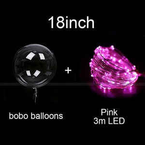 Reusable Led Bobo Balloons: Whimsical Charm for Weddings, Birthdays & Holidays - Lasercutwraps Shop
