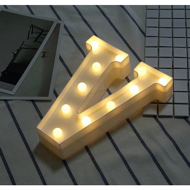 LED Letter Lights Sign 26 Letters Alphabet Light Up Letters Sign for Night Light Wedding Birthday Party Battery Powered - Lasercutwraps Shop