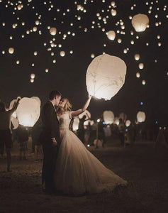 Sky Lanterns Paper Lanterns Wishing Chinese Lanterns for Wedding Send off Party Celebrations Event and Festival - Lasercutwraps Shop