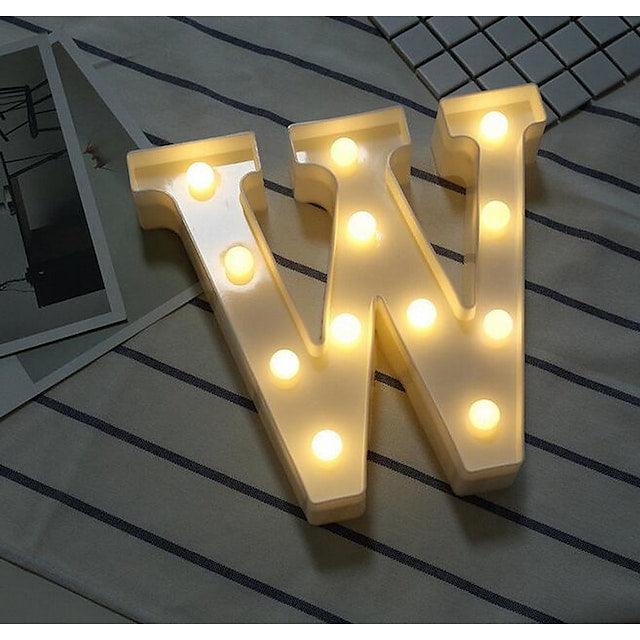 LED Letter Lights Sign 26 Letters Alphabet Light Up Letters Sign for Night Light Wedding Birthday Party Battery Powered - Lasercutwraps Shop