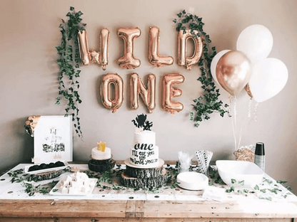 WILD ONE Balloon First Birthday Balloons | 1st Birthday Balloon Decoration Set - Lasercutwraps Shop