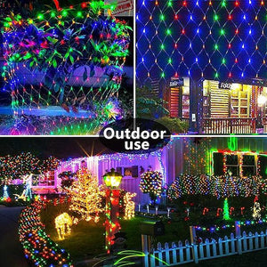 6x4m Net String Lights 880 LEDs Fishing Net String Lights Warm White Cold White Multi Color Waterproof Party Christmas Tree Wedding Patio Home Décor - Lasercutwraps Shop